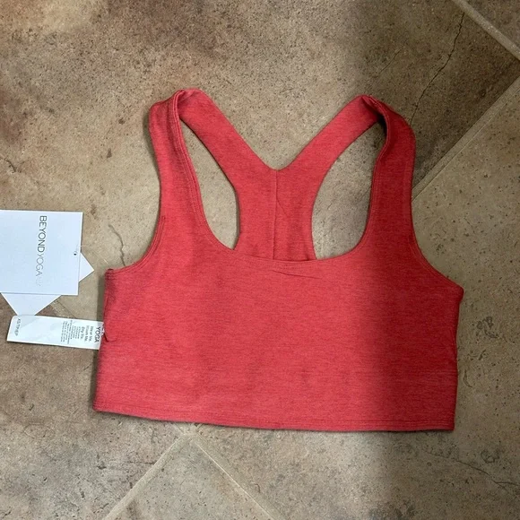 💫Beyond Yoga Women’s Spacedye Simplicity Bra 2.0, NWT, XS, Faded Rose Heather - Picture 13 of 15